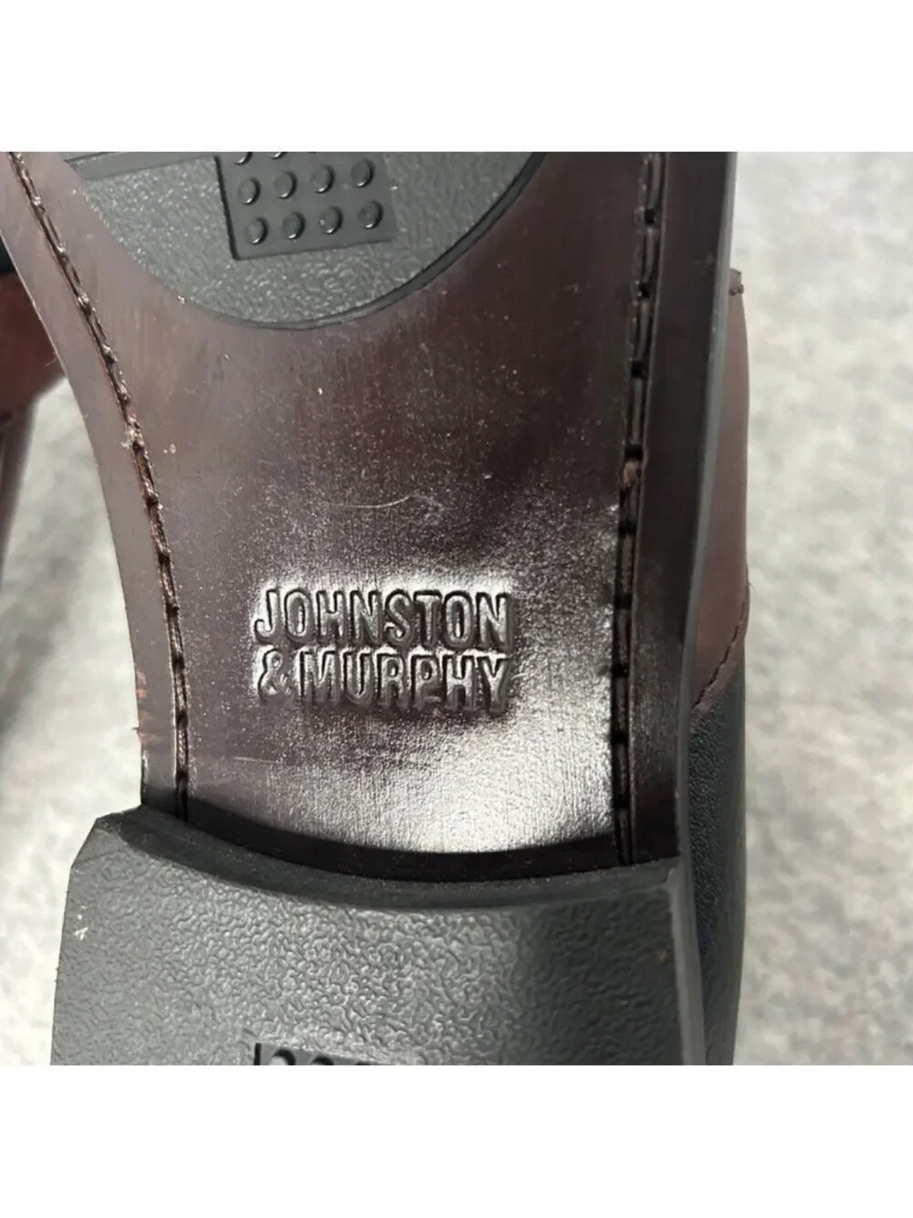 Johnston Murphy Kilt Tassel 2 Tone Loafers-Black Brown Men Sz 9US EUC